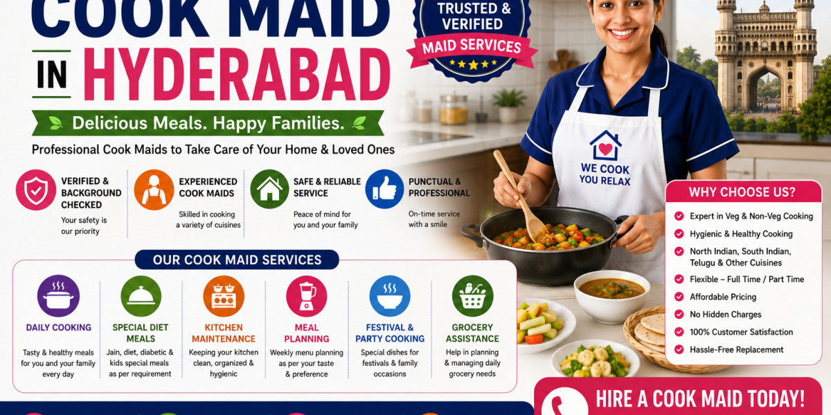 Experienced Cook Maid in Hyderabad for Hassle-Free Kitchen and Home Support