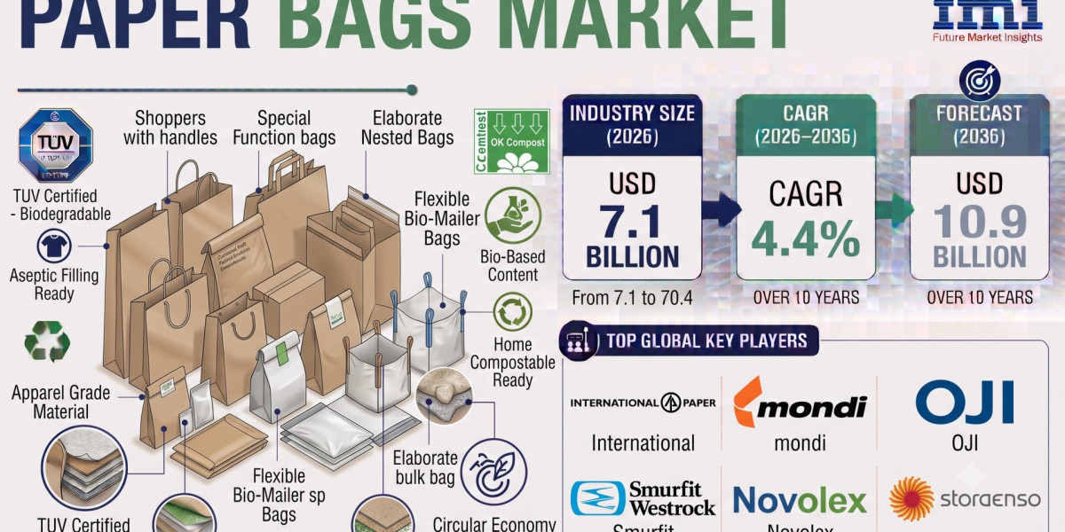 Paper Bags Market Targets USD 10.9 Billion Valuation Supported by Bulk Material Packers